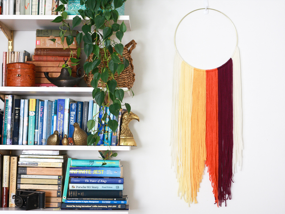 how to do a hanging textile