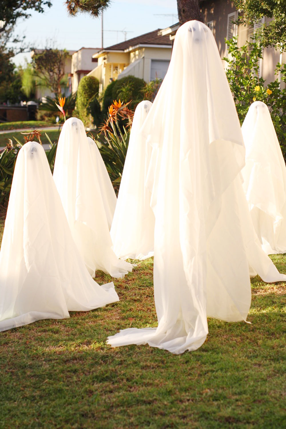 Outdoor Halloween Decorations A Ghost Family Jest Cafe