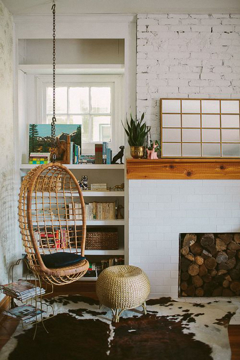 What I See A Lot On Pinterest - Hanging Rattan Chairs - Jest Cafe