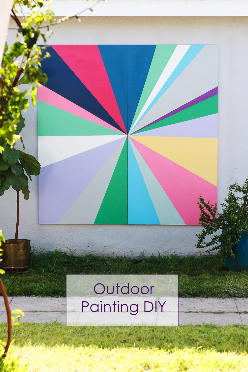 Toddler Outdoor Canvas Painting Project