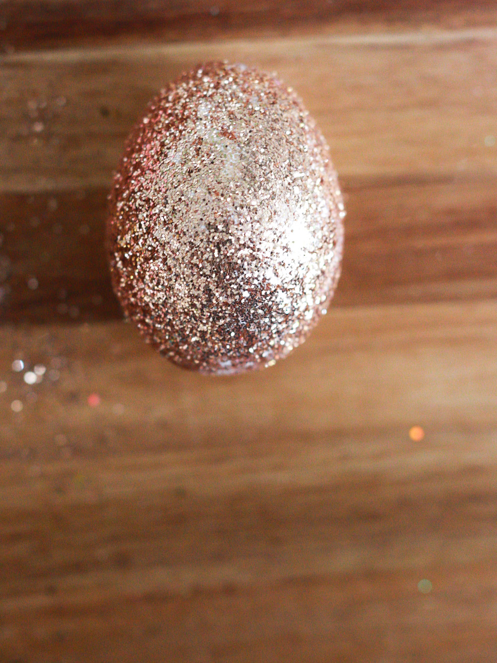 glitter easter eggs