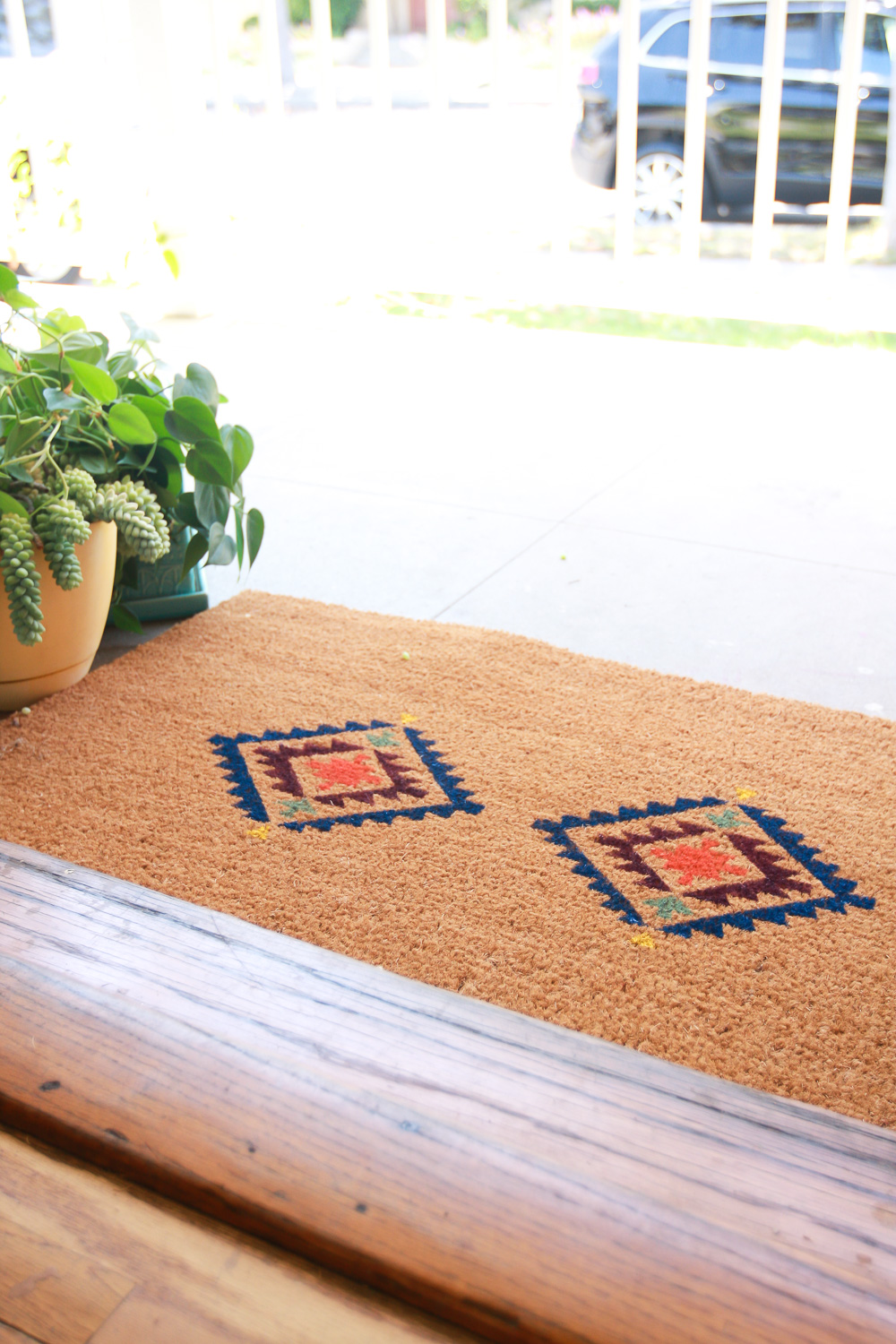 how to decorate door mat