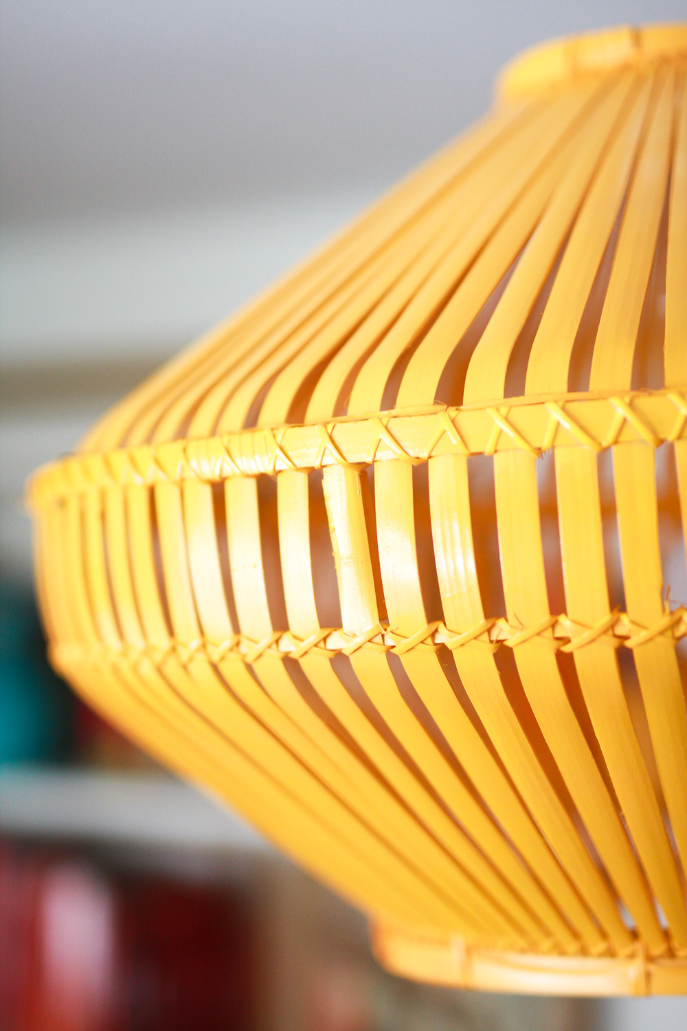 yellow lamp shade