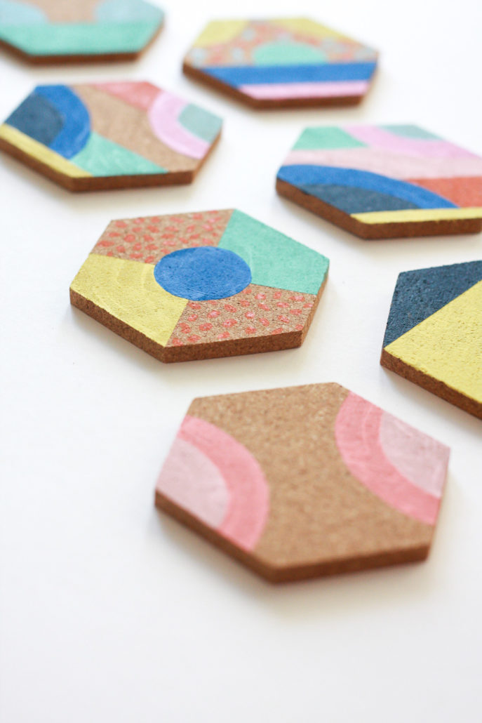 Colorful Coasters DIY Jest Cafe